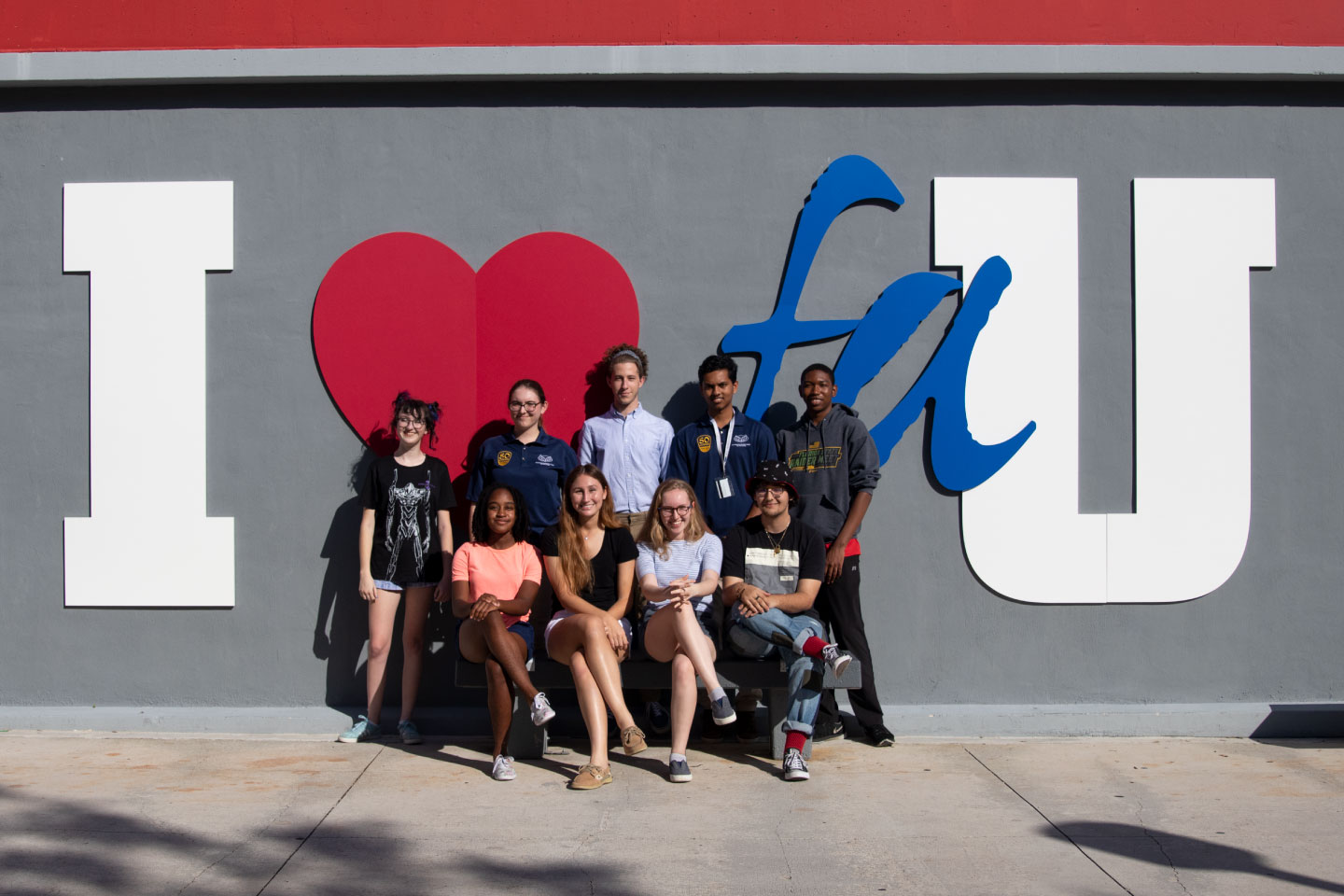 From left to right, Delaney Dobson, Noa Abiri, Eli Levit, Ajay Desai, Rudy Paul, Cydni Turner, Paige Fries, Willow Hearne and Diego Jerez. Not pictured, Joseph Michaud, Dustin Karp and Eleanor Stuart.